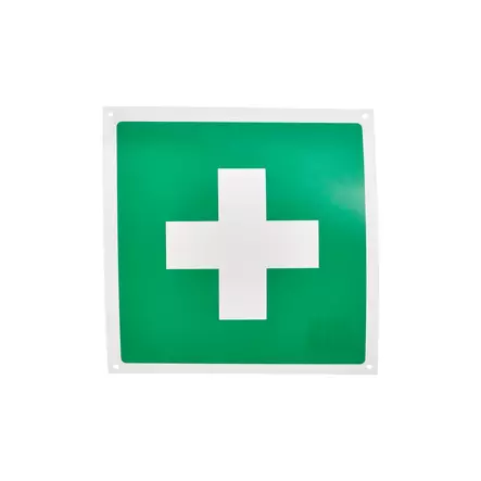 Ensiapumerkki opaste 200 x 200 mm - Opasteet ja kyltit - 8900 - 1