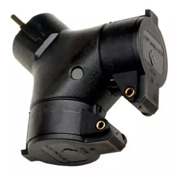 Y-TYPE 2-WAY ADAPTER 230V/16A IP44 OUTDOOR USE - Pistorasiat - 84840 - 1