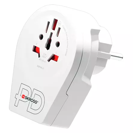 ADAPTER FOR TRAVEL FROM WORLD TO EUROPE WITH USB 2100mA - Matkailija-adapterit - 80070 - 2