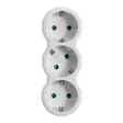 LEGRAND MULTI-SOCKET PLUG 2P+E 3 FRONT OUTLETS 16A WHITE - Stickproppar - 79140 - 1