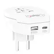 ADAPTER FOR TRAVEL FROM WORLD TO EUROPE WITH USB 2100mA - Matkailija-adapterit - 80070 - 1