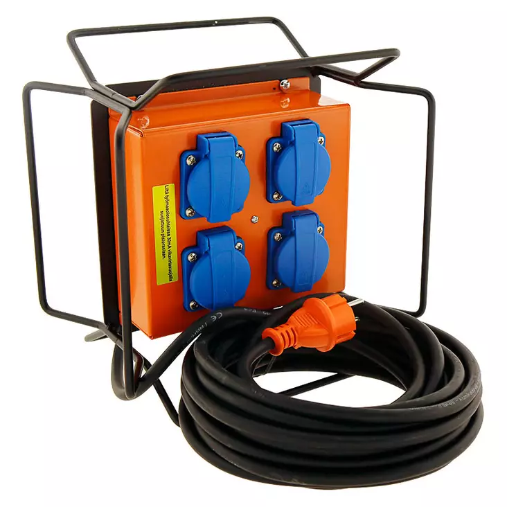 Alakeskus THK16/4 +10m johto - 16 A byggcentraler - 8940 - 1