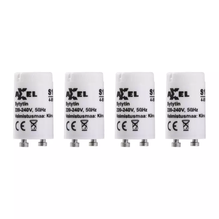 AXXEL Loisteputken sytytin 4kpl - Sisävalaistus ja valaisimet - 7870 - 1