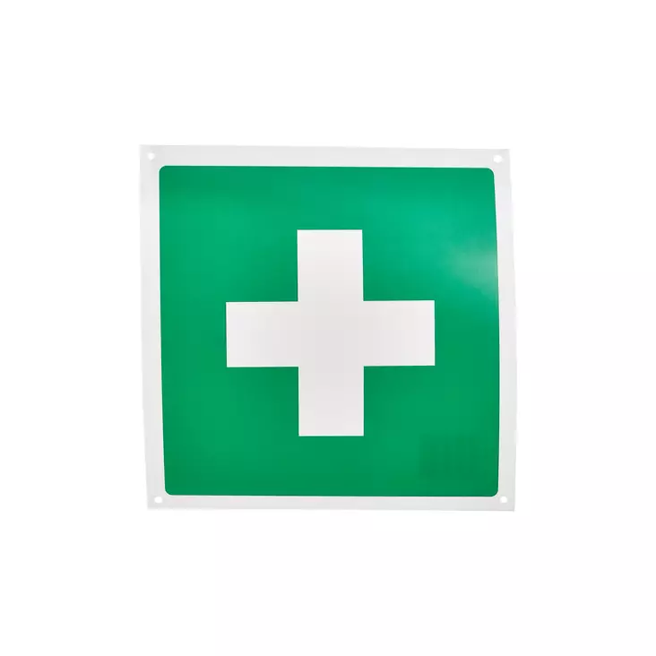 Ensiapumerkki opaste 200 x 200 mm - Opasteet ja kyltit - 8900 - 1