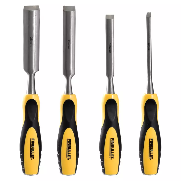 Finbullet Kourutalttasarja 4-osainen 6, 13, 19, 25 mm - Taltat - 1520 - 1