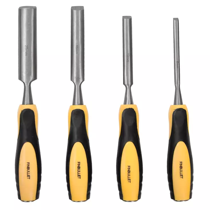 Skölpjärnset 4 delar 10/12/18/25 mm - Huggmejslar - 1520 - 1