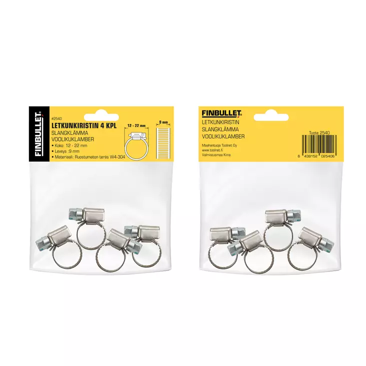 Finbullet Letkunkiristinsarja - Letkunkiristimet - 2540 - 1