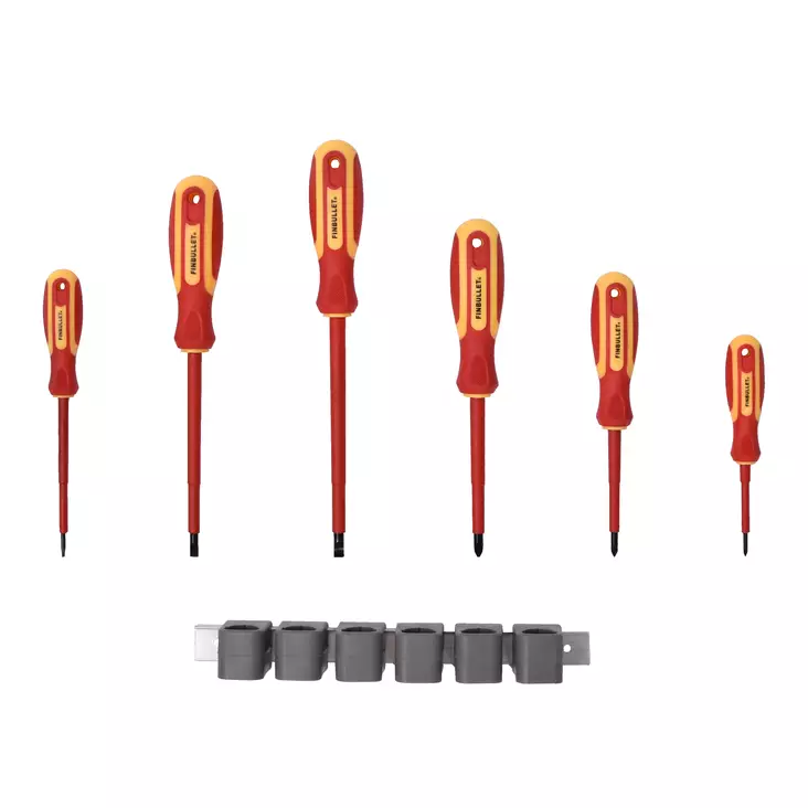 Finbullet ruuvimeisselisarja VDE 6-os 1000V - Ruuvimeisselit - 1150 - 1