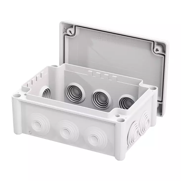 Jakorasia IP66 116x166x70 mm harmaa - Jako- ja kytkentärasiat - 87810 - 1