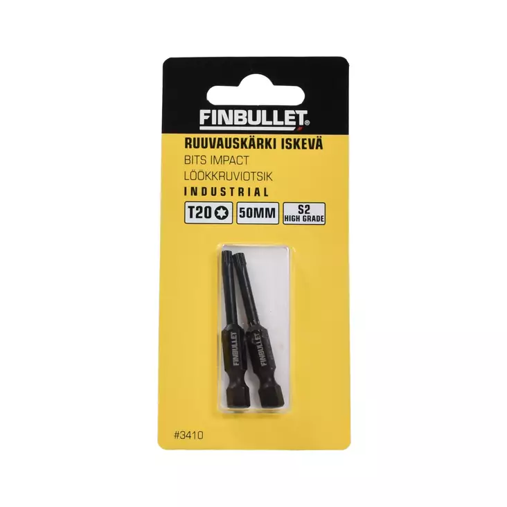 Konekärki iskevä T20*50mm 2kpl Erikoiste - Bits - 3410 - 1