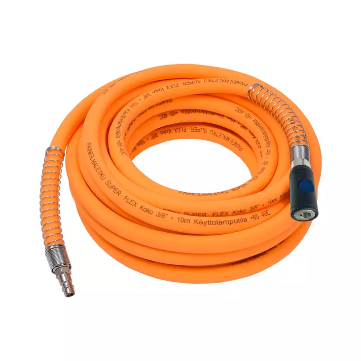3/8" Orange YohkonFlex AirHose W Quick Couple and Plug 10 m - Paineilmaletkut - 3090 - 1