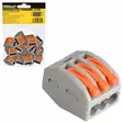 PUSH WIRE TERMINAL 3-PIN 15 PCS SET - Rasialiittimet - 8741 - 3
