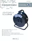 Cable reel 40 m 4 x schuko H05RR-F 3x1.5mm IP44 16A 250V - Jatkojohtokelat - 8521 - 2
