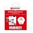 Travel adaptor 2/3 pole+USB A world - Matkailija-adapterit - 7941 - 7