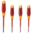 Insulated screwdriver set 4 pcs T10*100,T15*100,T20*100,T25*125m - Ruuvimeisselit - 1151 - 1
