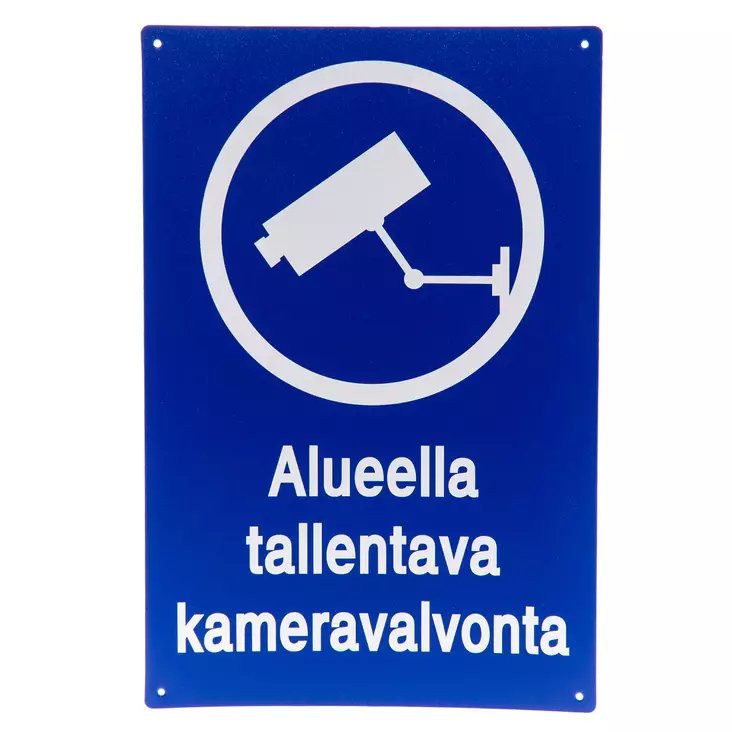 Alueella tallentava kameravalvonta 20 x - Vägvisare och skyltar - 8901 - 1