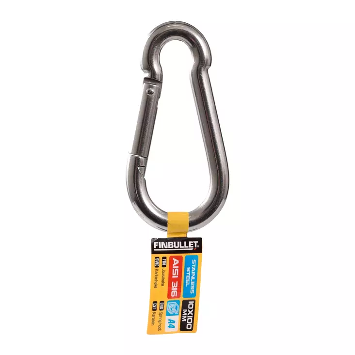 Snap hook SGM0065 AISI316 10*100 mm polybag w bar code - Sokat, haat, sakkelit ja tarvikkeet - 4811 - 1