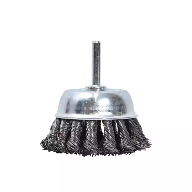 Finbullet Kuppiteräsharja 75mm kara 6mm - Teräs-, messinki- ja nylonharjat - 1291 - 1