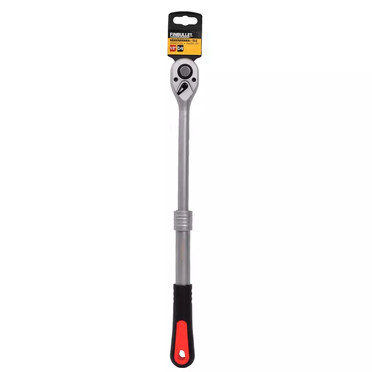 Finbullet Räikkäväännin teleskooppivarrella 1/2" Cr-V - Räikkä- ja hylsynvääntimet - 2841 - 1
