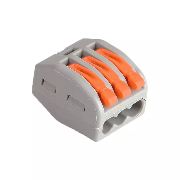PUSH WIRE TERMINAL 3-PIN 15 PCS SET - Rasialiittimet - 8741 - 1