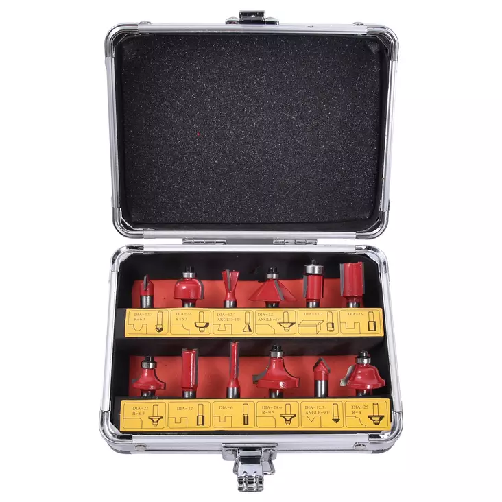 Hårdmetallfrässats 12 st. - Frässtål och fräsfilar - 1501 - 1