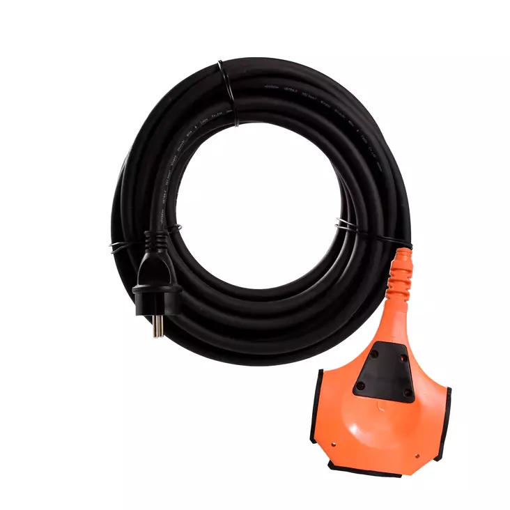 Extension cable H07RN-F 3G2.5 3-socket 10m 16A 250V NOKIA IP44 - Nippusiteet - 8421 - 1