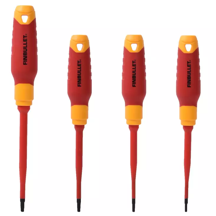 Insulated screwdriver set 4 pcs T10*100,T15*100,T20*100,T25*125m - Ruuvimeisselit - 1151 - 1