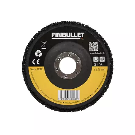Finbullet Karkeapuhdistuskiekko 125x22,2mm - Kiillotuslaikat ja -sarjat - 1242 - 1