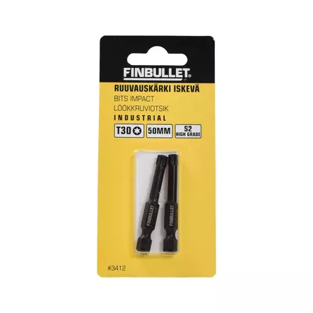 Konekärki iskevä T30*50mm 2kpl Erikoisterä iskukoneille - Konekärjet - 3412 - 1