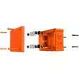 Jakorasia E90 IP66 166x216x90 mm oranssi - Jako- ja kytkentärasiat - 87822 - 1