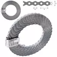 STEEL STRAP 12MMx0,7MMx25METER PERFORATED DIAMETER: 5MM - Allroundbands - 3532 - 1