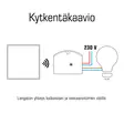 Wireless light switch 1 key Kinetic battery free - Valokatkaisimet - 7012 - 4