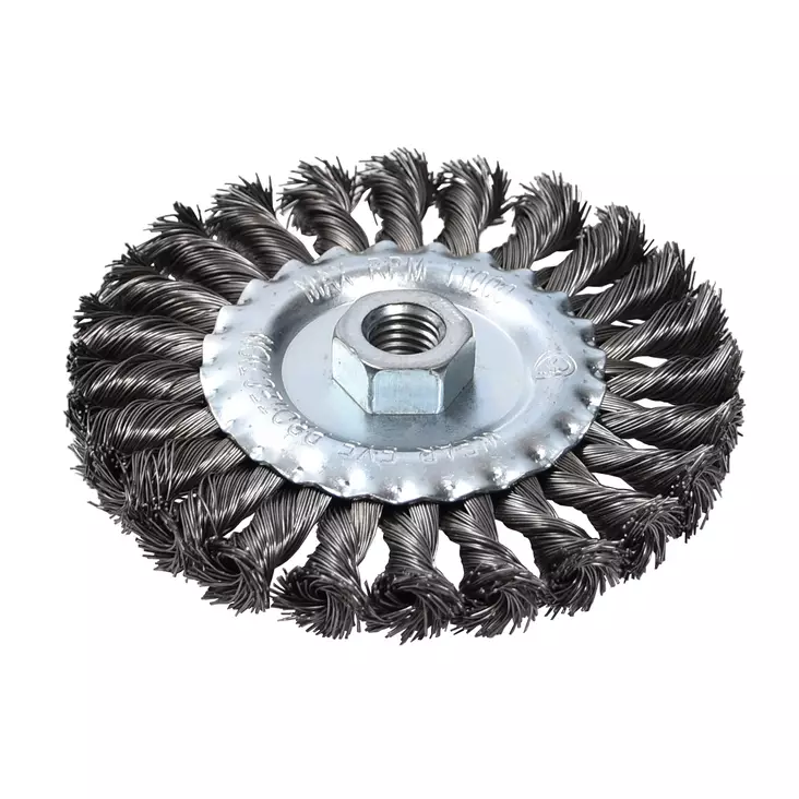 Cirkulärborste 125 mm x M14 - Stål-, mässing- och nylonborstar - 1292 - 1