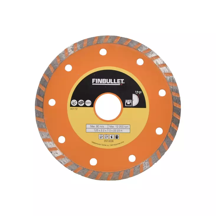 Diamantkapskiva 125 mm 2.2*7 mm TURBO 22.23 mm - Diamantkap- och diamantslipskivor - 3172 - 1