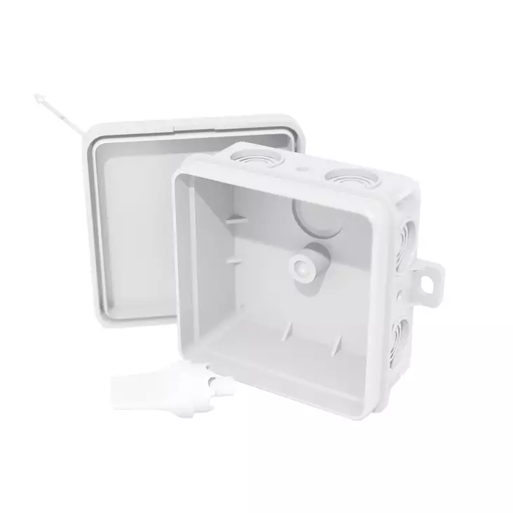 Jakorasia IP54 75x75x37 mm valkoinen - Jako- ja kytkentärasiat - 87802 - 1
