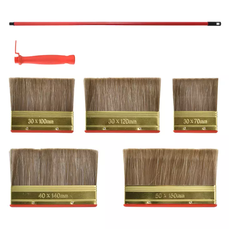 Finbullet Maalausarja Urakka 5 harja+2 Var Harjat 70,100,120,140,150mm - Maalaussarjat - 4542 - 1