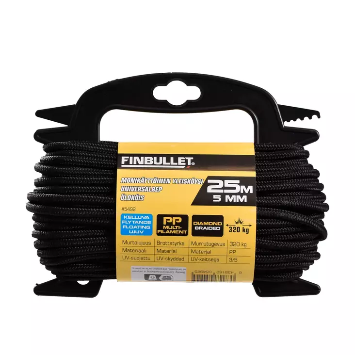 Monikäyttö yleisköysi 5mm * 25m PP Multi - Narut ja köydet - 5492 - 1