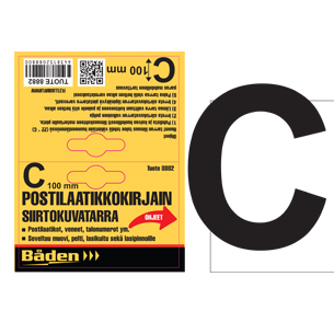 Tarrakirjain C, 100mm - Tarranumerot ja kirjaimet - 8882 - 1