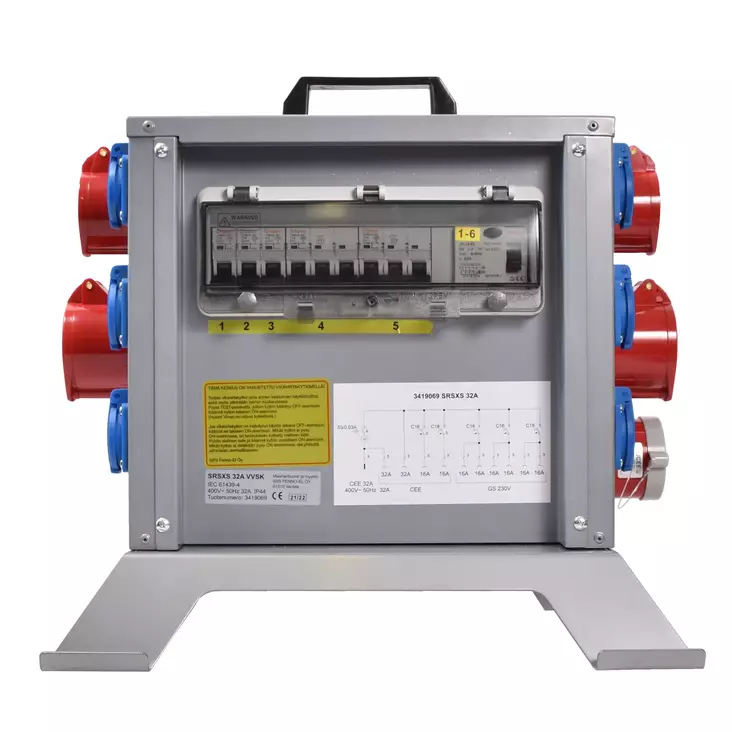 Työmaa-alakeskus 32A vikavirta - 32 A työmaakeskukset - 8542 - 1