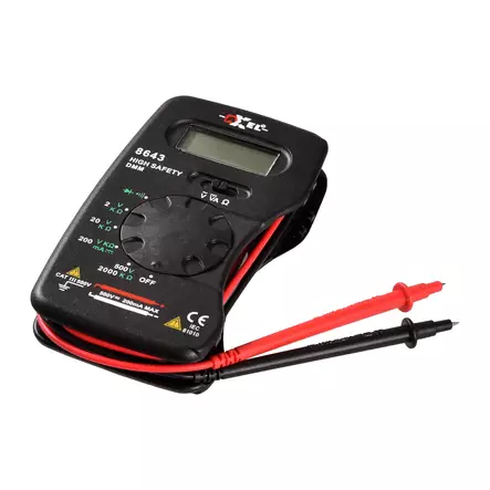 POCKET DIGITAL MULTIMETER 300V CATIII 300V, 200mA,2Mohm - Multimetrar - 8643 - 1