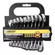 10 Pc stubby spanner set satin 10-19 mm - Kiintolenkkiavaimet ja -sarjat - 2803 - 1