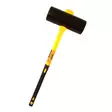 Gummislägga 6 kg med glasfiber stjälk - Släggor och slägghammare - 1433 - 1
