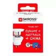Skross Matka-adapteri Eurooppa + Australia + Kiina - Matkailija-adapterit - 8013 - 2