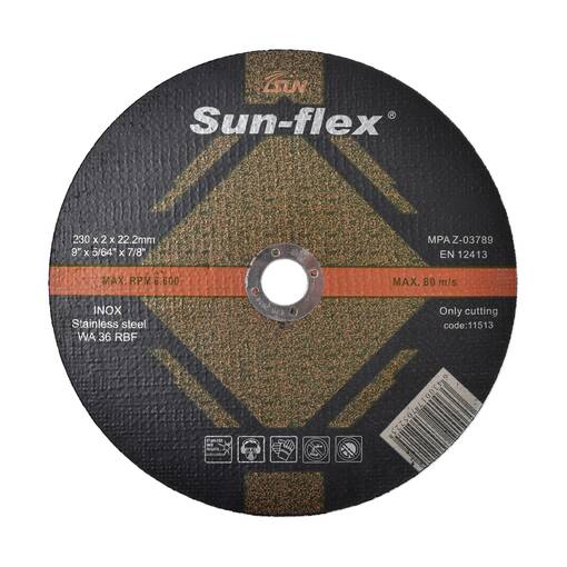 Kap/navrondell 230x2x22,2 mm - Kap- och slipskivor - 1253 - 1