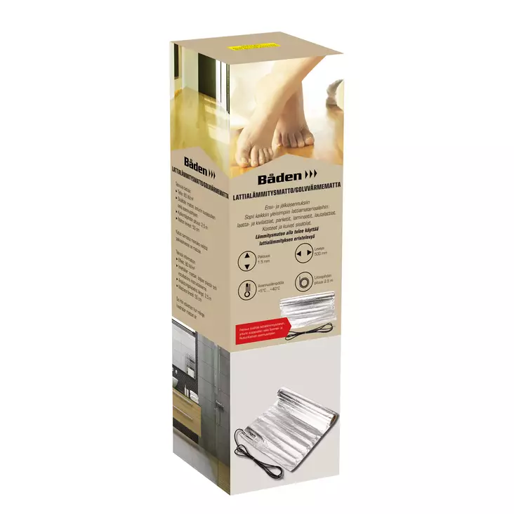 Golvvärmematta 3 m2 80W/m2 240W - Golvvärmesatser - 9023 - 1