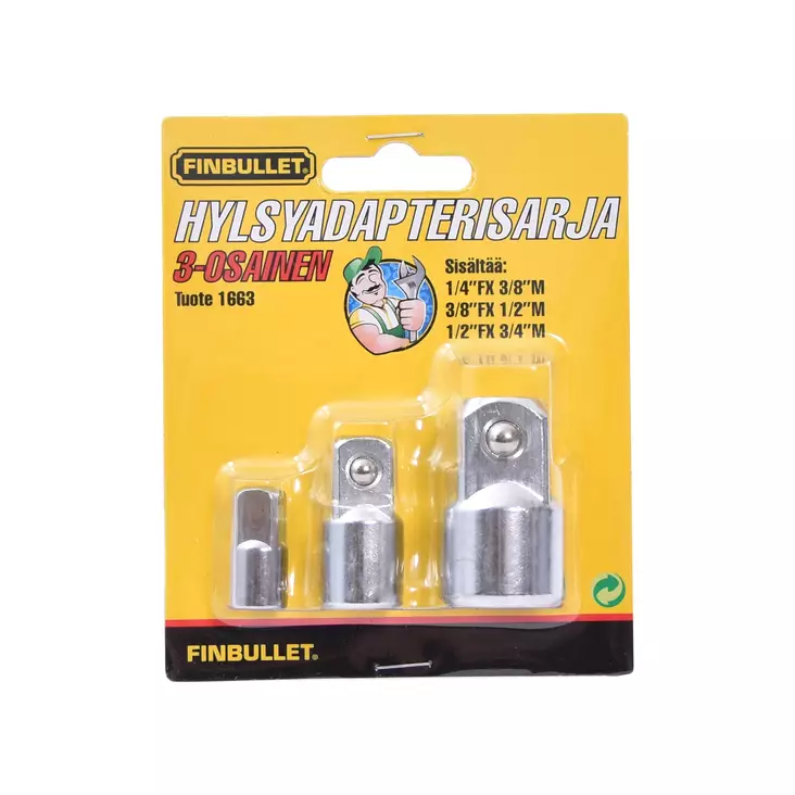 Finbullet Hylsyadapterit 3-os - Hylsyt - 1663 - 1