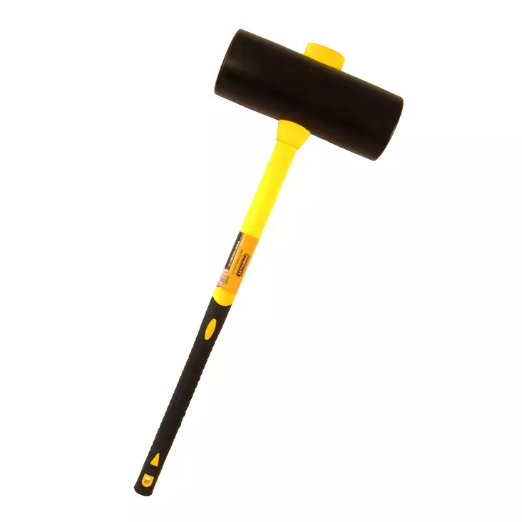 Gummislägga 6 kg med glasfiber stjälk - Släggor och slägghammare - 1433 - 1