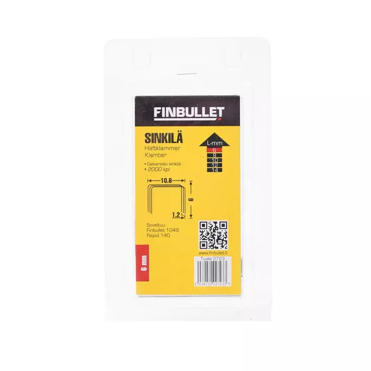 STAPLES 140 6MM 2000PCS - Niitit - 2723 - 1