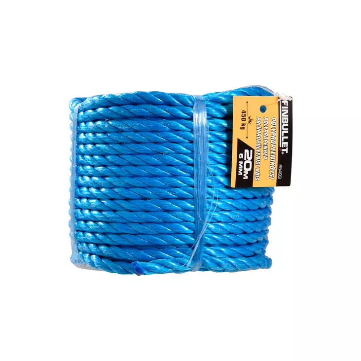 KÖYSI PP 3-KERTAINEN PUNOS 6MMx20M - Narut ja köydet - 5493 - 1