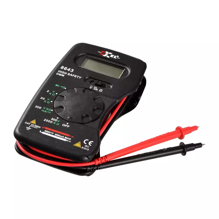POCKET DIGITAL MULTIMETER 300V CATIII 300V, 200mA,2Mohm - Yleismittarit - 8643 - 1